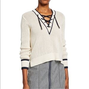 Veronica Beard Cream Iverson Sweater